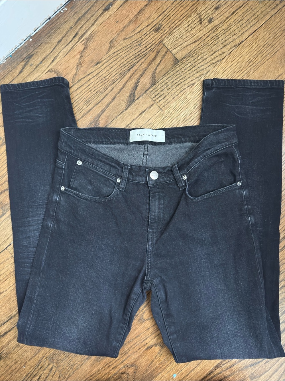 EACH X OTHER Women's Black Skinny Jeans - Stretch Denim